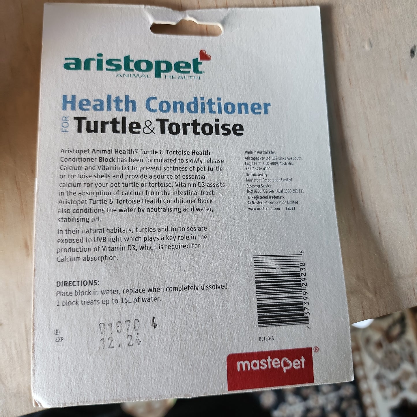 Health conditioner for turtle and tortoise