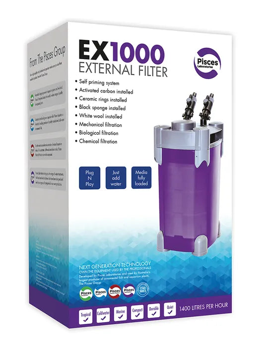 Pisces Aquatics External Filter Ex1000
