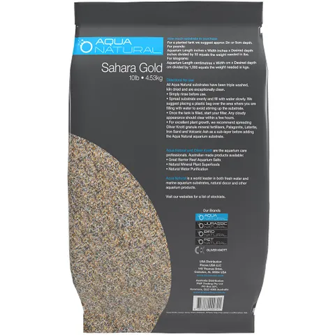 Sahara Gold Aquarium Sand 4.5kg Bag